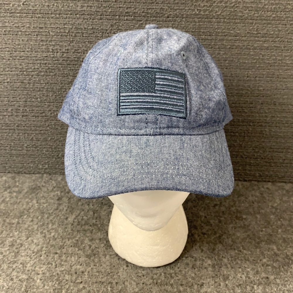 Academy Sports & Outdoors American Flag Baseball Hat Unisex Adjustable Chambray